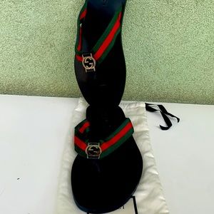 Gucci Thong Sandals New Size 10